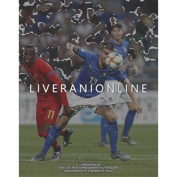 UEFA - Campionato Europeo Under 21 Italia 2019 gruppo A 22/06/2019 Belgio - Italia nella foto: Mancini Gianluca (Italia) ©Claudio Zamagni/Agenzia Aldo Liverani Mancini Gianluca (Italia) during UEFA Championship Under 21 Italy 2019 group A match between Belgium and Italy at Reggio-Emilia Mapei Stadium on June 22 2019. photo credit by Claudio Zamagni/Aldo Liverani Photo Agency