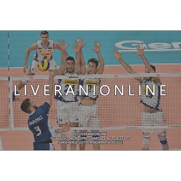 Milano 22-06-2019 Palalido Volleyball Nations League - girone 14 day 2 Italia vs Argentina nella foto Martinez contro il muro di Pinali Polo e Lavia foto Roberto Garavaglia - ag. Aldo Liverani sas