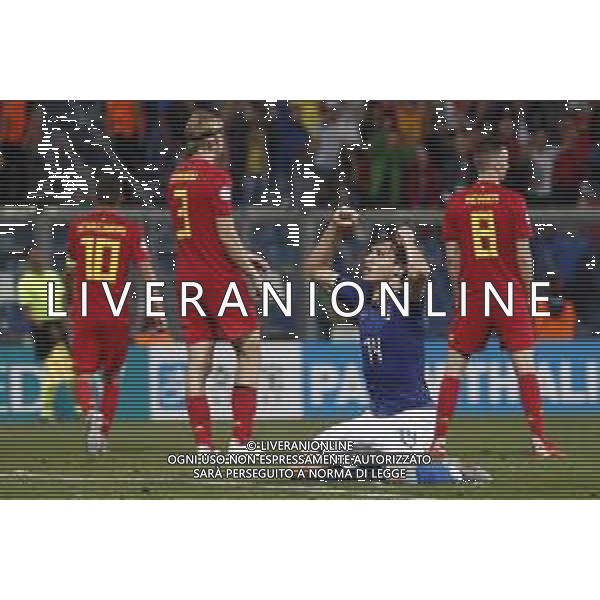 UEFA - Campionato Europeo Under 21 Italia 2019 gruppo A 22/06/2019 Belgio - Italia nella foto: Esultanza Chiesa Federico (Italia) ©Claudio Zamagni/Agenzia Aldo Liverani exultation of Chiesa Federico (Italia) during UEFA Championship Under 21 Italy 2019 group A match between Belgium and Italy at Reggio-Emilia Mapei Stadium on June 22 2019. photo credit by Claudio Zamagni/Aldo Liverani Photo Agency