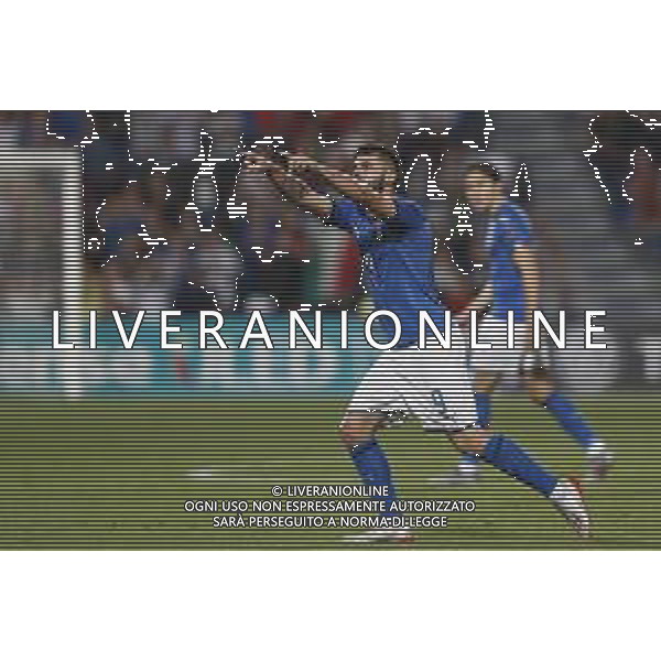 UEFA - Campionato Europeo Under 21 Italia 2019 gruppo A 22/06/2019 Belgio - Italia nella foto: nella foto: Esultanza dopo il gol di Cutrone Patrick (Italia) ©Claudio Zamagni/Agenzia Aldo Liverani Cutrone Patrik (Italia) celebrates after scoring a goal during UEFA Championship Under 21 Italy 2019 group A match between Belgium and Italy at Reggio-Emilia Mapei Stadium on June 22 2019. photo credit by Claudio Zamagni/Aldo Liverani Photo Agency / AGENZIA ALDO LIVERANI SAS