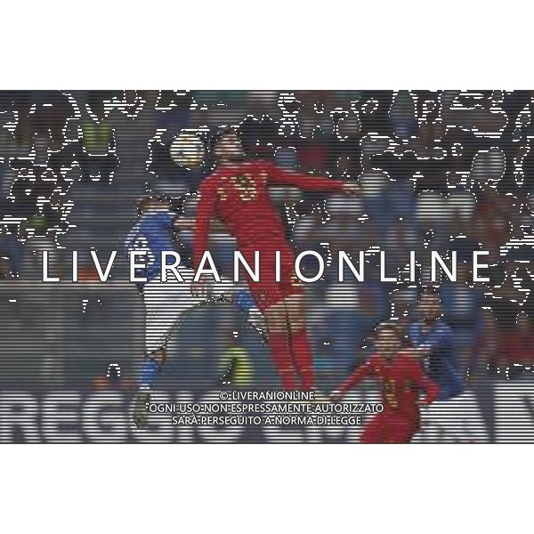 UEFA - Campionato Europeo Under 21 Italia 2019 gruppo A 22/06/2019 Belgio - Italia nella foto: Barella Nicolo’ (Italia) Elias Cobbaut of Belgium ©Claudio Zamagni/Agenzia Aldo Liverani Barella Nicolo’ (Italia) Elias Cobbaut of Belgium during UEFA Championship Under 21 Italy 2019 group A match between Belgium and Italy at Reggio-Emilia Mapei Stadium on June 22 2019. photo credit by Claudio Zamagni/Aldo Liverani Photo Agency / AGENZIA ALDO LIVERANI SAS
