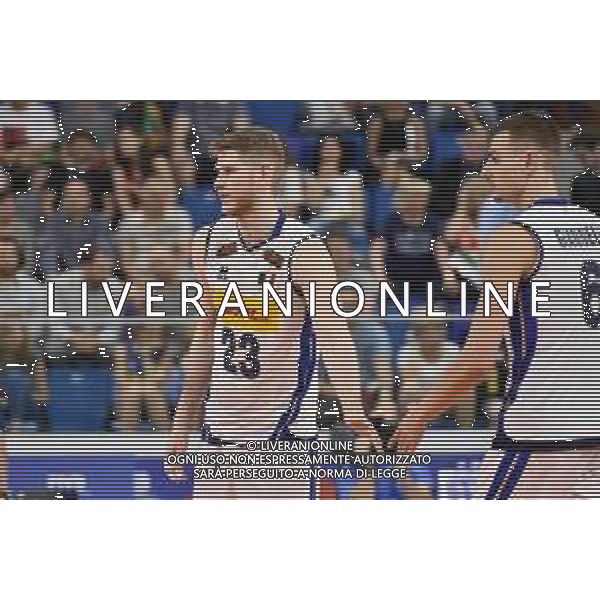 Milano 22-06-2019 Palalido Volleyball Nations League - girone 14 day 2 Italia vs Argentina nella foto Andrea Argenta (Italia) e sulla DX Simone Giannelli (Italia) foto Roberto Garavaglia - ag. Aldo Liverani sas