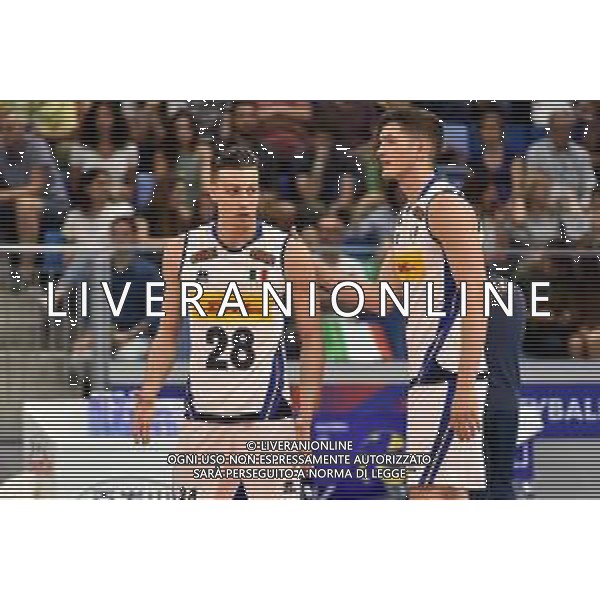 Milano 22-06-2019 Palalido Volleyball Nations League - girone 14 day 2 Italia vs Argentina nella foto Francesco Recine (Italia) e sulla DX Luca Spirito (Italia) foto Roberto Garavaglia - ag. Aldo Liverani sas
