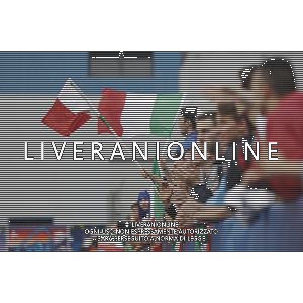 UEFA - Campionato Europeo Under 21 Italia 2019 gruppo A 22/06/2019 Belgio - Italia nella foto: tifosi dell\'Italia ©Claudio Zamagni/Agenzia Aldo Liverani supporters of Italy during UEFA Championship Under 21 Italy 2019 group A match between Belgium and Italy at Reggio-Emilia Mapei Stadium on June 22 2019. photo credit by Claudio Zamagni/Aldo Liverani Photo Agency