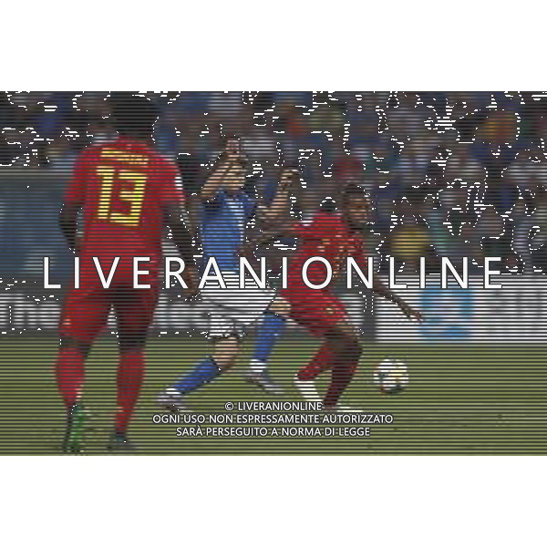 UEFA - Campionato Europeo Under 21 Italia 2019 gruppo A 22/06/2019 Belgio - Italia nella foto: Barella Nicolo’ (Italia) Samuel Bastien of Belgium ©Claudio Zamagni/Agenzia Aldo Liverani Barella Nicolo’ (Italia) Samuel Bastien of Belgium during UEFA Championship Under 21 Italy 2019 group A match between Belgium and Italy at Reggio-Emilia Mapei Stadium on June 22 2019. photo credit by Claudio Zamagni/Aldo Liverani Photo Agency