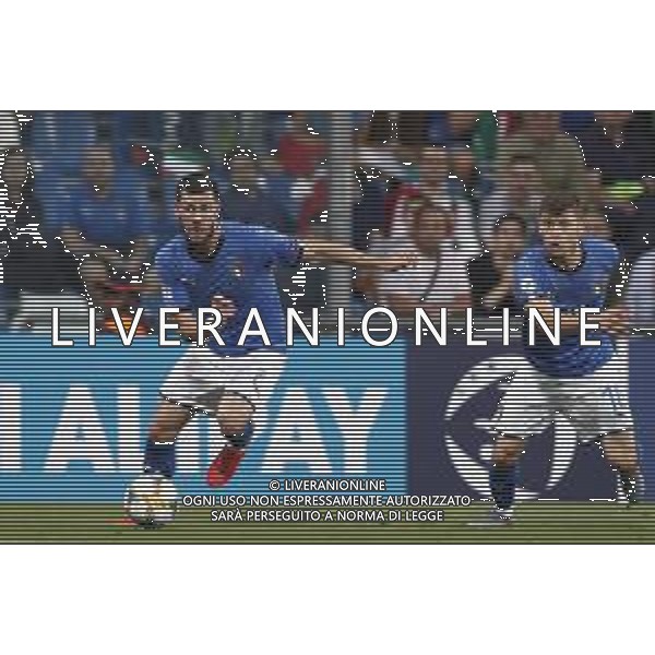 UEFA - Campionato Europeo Under 21 Italia 2019 gruppo A 22/06/2019 Belgio - Italia nella foto: Calabresi Arturo (Italia) Barella Nicolo’ (Italia) ©Claudio Zamagni/Agenzia Aldo Liverani Calabresi Arturo (Italia) Barella Nicolo’ (Italia) during UEFA Championship Under 21 Italy 2019 group A match between Belgium and Italy at Reggio-Emilia Mapei Stadium on June 22 2019. photo credit by Claudio Zamagni/Aldo Liverani Photo Agency