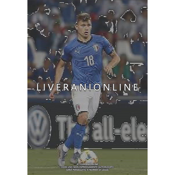 UEFA - Campionato Europeo Under 21 Italia 2019 gruppo A 22/06/2019 Belgio - Italia nella foto: Barella Nicolo’ (Italia) ©Claudio Zamagni/Agenzia Aldo Liverani Barella Nicolo’ (Italia) during UEFA Championship Under 21 Italy 2019 group A match between Belgium and Italy at Reggio-Emilia Mapei Stadium on June 22 2019. photo credit by Claudio Zamagni/Aldo Liverani Photo Agency