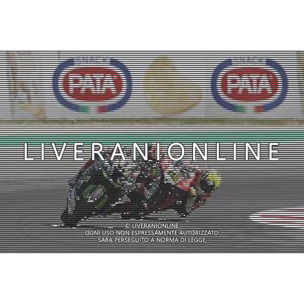 Campionato Mondiale Superbike Pata Riviera di Rimini 23/06/2019 nella foto: Jonathan Rea (Kawasaki ZX-10RR) Alvaro Bautista (Ducati Panigale R) ©Claudio Zamagni/Agenzia Aldo Liverani Jonathan Rea (Kawasaki ZX-10RR) Alvaro Bautista (Ducati Panigale R) during Superbike World Championship Pata Riviera di Rimini Round at Misano World Circuit Marco Simoncelli on June 23 2019. photo credit by Claudio Zamagni/Aldo Liverani Photo Agency