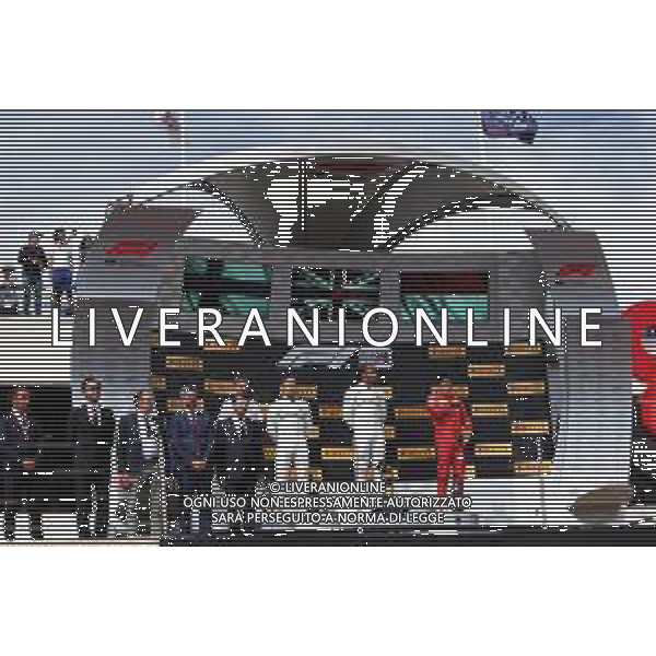 The podium (L to R): Valtteri Bottas (FIN) Mercedes AMG F1, second; Lewis Hamilton (GBR) Mercedes AMG F1, race winner; Charles Leclerc (MON) Ferrari, third. 23.06.2019. Formula 1 World Championship, Rd 8, French Grand Prix, Paul Ricard, France, Race Day. / AGENZIA ALDO LIVERANI SAS - ITALY ONLY EDITORIAL USE ONLY