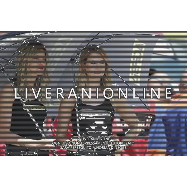 Campionato Mondiale Superbike Pata Riviera di Rimini 23/06/2019 Gara 2 nella foto: grid girls ©Claudio Zamagni/Agenzia Aldo Liverani grid girls during Race 2 Superbike World Championship Pata Riviera di Rimini Round at Misano World Circuit Marco Simoncelli on June 23 2019. photo credit by Claudio Zamagni/Aldo Liverani Photo Agency / AGENZIA ALDO LIVERANI SAS