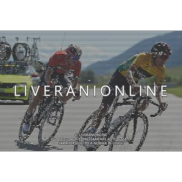 23-06-2019 Tour De Suisse; Tappa 09 Goms - Goms; 2019, Team Ineos; 2019, Bahrain - Merida; Bernal Gomez, Arley; Dennis, Rohan; Goms; ©SIROTTI / AGENZIA ALDO LIVERANI SAS