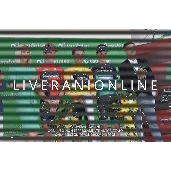 23-06-2019 Tour De Suisse; Tappa 09 Goms - Goms; 2019, Bahrain - Merida; 2019, Team Ineos; 2019, Bora - Hansgrohe; Dennis, Rohan; Bernal Gomez, Arley; Konrad, Patrick; Cancellara, Fabian; Goms; ©SIROTTI / AGENZIA ALDO LIVERANI SAS