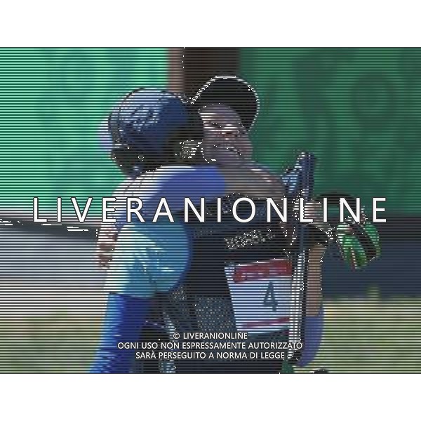 The European Games 2019 Minsk Bielorussia 23.06.2019 Nella foto TRAP FEMMINILE - SILVANA STANCO MEDAGLIA D\'ORO E JESSICA ROSSI MEDAGLIA D\'ARGENTO - ABBRACCIO ©MEZZELANI GMT / AGENZIA ALDO LIVERANI SAS