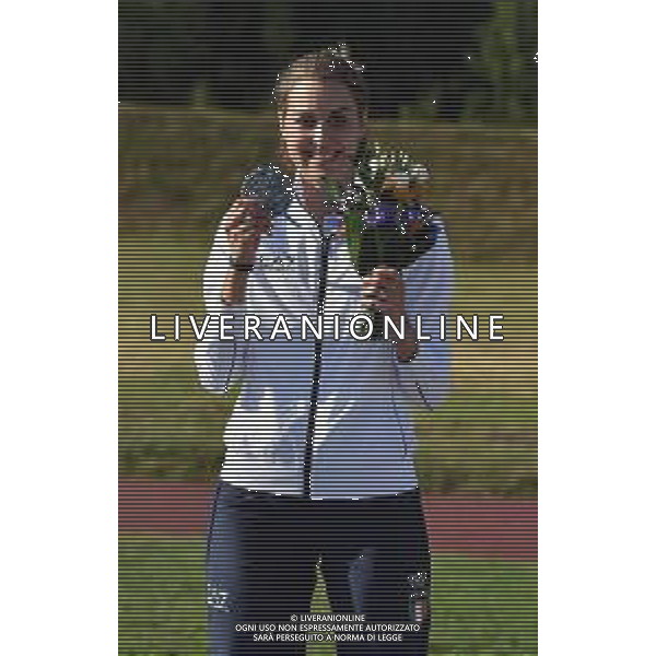 The European Games 2019 Minsk Bielorussia 23.06.2019 Nella foto TRAP FEMMINILE - JESSICA ROSSI MEDAGLIA D\'ARGENTO SUL PODIO ©MEZZELANI GMT / AGENZIA ALDO LIVERANI SAS