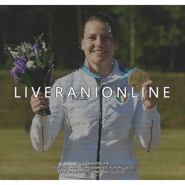The European Games 2019 Minsk Bielorussia 23.06.2019 Nella foto TRAP FEMMINILE - SILVANA STANCO MEDAGLIA D\'ORO SUL PODIO ©MEZZELANI GMT / AGENZIA ALDO LIVERANI SAS