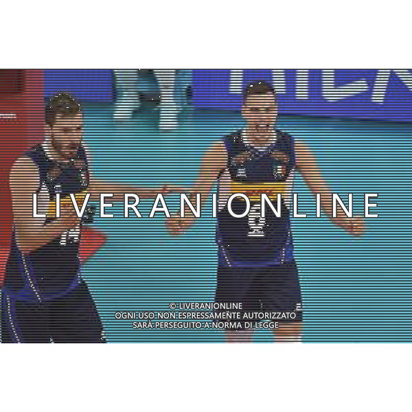 Milano 23-06-2019 Palalido Volleyball Nations League - girone 14 day 3 Italia vs Polonia nella foto Piano e Giannelli foto Roberto Garavaglia - ag. Aldo Liverani sas