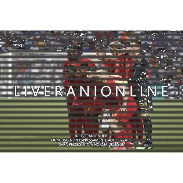 UEFA - Campionato Europeo Under 21 Italia 2019 gruppo A 22/06/2019 Belgio - Italia nella foto: formazione del belgio ©Claudio Zamagni/Agenzia Aldo Liverani line up of belgium during UEFA Championship Under 21 Italy 2019 group A match between Belgium and Italy at Reggio-Emilia Mapei Stadium on June 22 2019. photo credit by Claudio Zamagni/Aldo Liverani Photo Agency