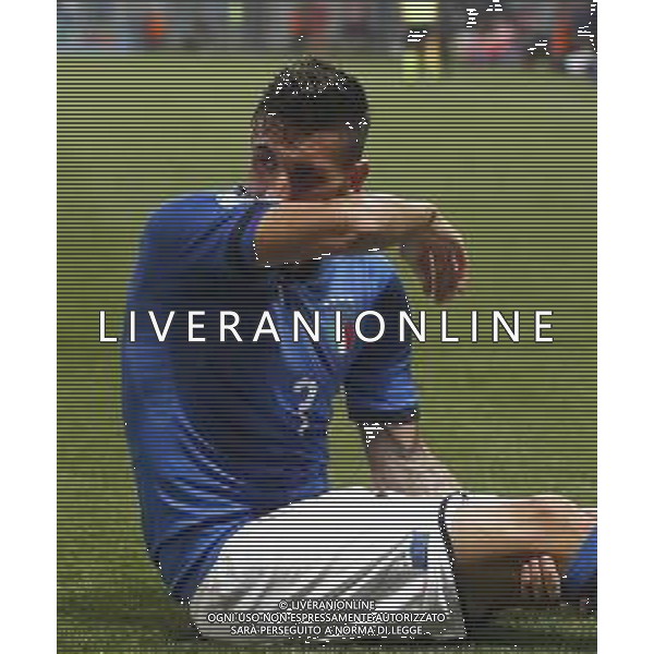 UEFA - Campionato Europeo Under 21 Italia 2019 gruppo A 22/06/2019 Belgio - Italia nella foto: Pellegrini Lorenzo (Italia) ©Claudio Zamagni/Agenzia Aldo Liverani Pellegrini Lorenzo (Italia) during UEFA Championship Under 21 Italy 2019 group A match between Belgium and Italy at Reggio-Emilia Mapei Stadium on June 22 2019. photo credit by Claudio Zamagni/Aldo Liverani Photo Agency