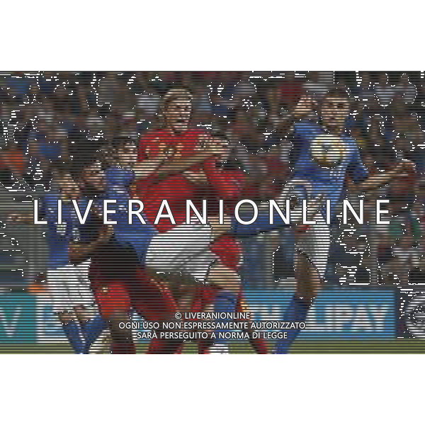UEFA - Campionato Europeo Under 21 Italia 2019 gruppo A 22/06/2019 Belgio - Italia nella foto: rovesciata di Cutrone Patrik (Italia) ©Claudio Zamagni/Agenzia Aldo Liverani Cutrone Patrik (Italia) over head during UEFA Championship Under 21 Italy 2019 group A match between Belgium and Italy at Reggio-Emilia Mapei Stadium on June 22 2019. photo credit by Claudio Zamagni/Aldo Liverani Photo Agency