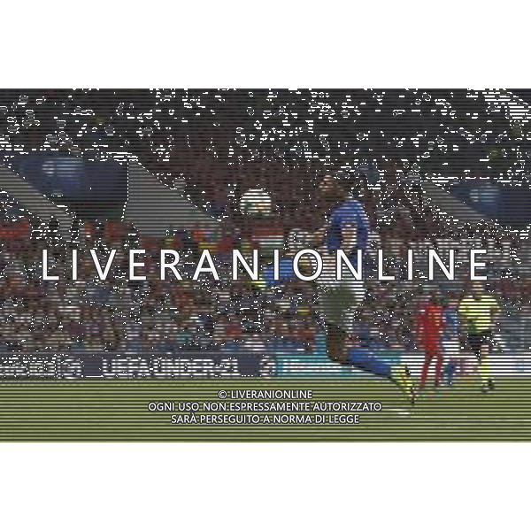UEFA - Campionato Europeo Under 21 Italia 2019 gruppo A 22/06/2019 Belgio - Italia nella foto: Pezzella Giuseppe (Italia) ©Claudio Zamagni/Agenzia Aldo Liverani Pezzella Giuseppe (Italia) during UEFA Championship Under 21 Italy 2019 group A match between Belgium and Italy at Reggio-Emilia Mapei Stadium on June 22 2019. photo credit by Claudio Zamagni/Aldo Liverani Photo Agency