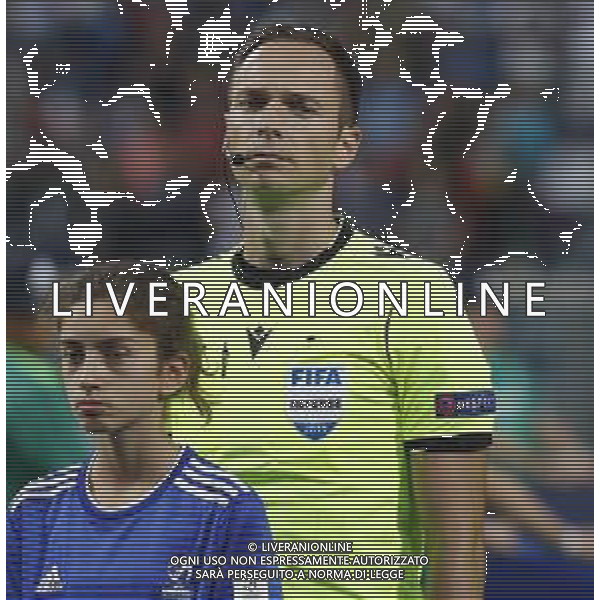 UEFA - Campionato Europeo Under 21 Italia 2019 gruppo A 22/06/2019 Belgio - Italia nella foto: Aleksei Kulbakov (BLR) ©Claudio Zamagni/Agenzia Aldo Liverani Referee Aleksei Kulbakov (BLR) during UEFA Championship Under 21 Italy 2019 group A match between Belgium and Italy at Reggio-Emilia Mapei Stadium on June 22 2019. photo credit by Claudio Zamagni/Aldo Liverani Photo Agency