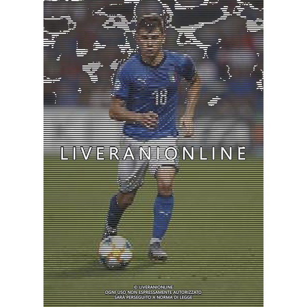 UEFA - Campionato Europeo Under 21 Italia 2019 gruppo A 22/06/2019 Belgio - Italia nella foto: Barella Nicolo’ (Italia) ©Claudio Zamagni/Agenzia Aldo Liverani Barella Nicolo’ (Italia) during UEFA Championship Under 21 Italy 2019 group A match between Belgium and Italy at Reggio-Emilia Mapei Stadium on June 22 2019. photo credit by Claudio Zamagni/Aldo Liverani Photo Agency