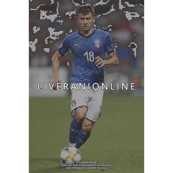 UEFA - Campionato Europeo Under 21 Italia 2019 gruppo A 22/06/2019 Belgio - Italia nella foto:Barella Nicolo’ (Italia) ©Claudio Zamagni/Agenzia Aldo Liverani Barella Nicolo’ (Italia) during UEFA Championship Under 21 Italy 2019 group A match between Belgium and Italy at Reggio-Emilia Mapei Stadium on June 22 2019. photo credit by Claudio Zamagni/Aldo Liverani Photo Agency