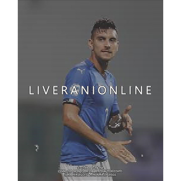 UEFA - Campionato Europeo Under 21 Italia 2019 gruppo A 22/06/2019 Belgio - Italia nella foto: Pellegrini Lorenzo (Italia) ©Claudio Zamagni/Agenzia Aldo Liverani Pellegrini Lorenzo (Italia) during UEFA Championship Under 21 Italy 2019 group A match between Belgium and Italy at Reggio-Emilia Mapei Stadium on June 22 2019. photo credit by Claudio Zamagni/Aldo Liverani Photo Agency