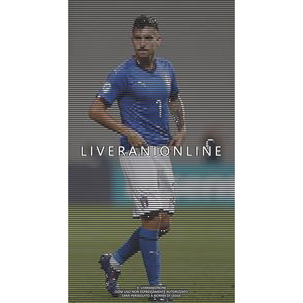 UEFA - Campionato Europeo Under 21 Italia 2019 gruppo A 22/06/2019 Belgio - Italia nella foto: Pellegrini Lorenzo (Italia) ©Claudio Zamagni/Agenzia Aldo Liverani Pellegrini Lorenzo (Italia) during UEFA Championship Under 21 Italy 2019 group A match between Belgium and Italy at Reggio-Emilia Mapei Stadium on June 22 2019. photo credit by Claudio Zamagni/Aldo Liverani Photo Agency