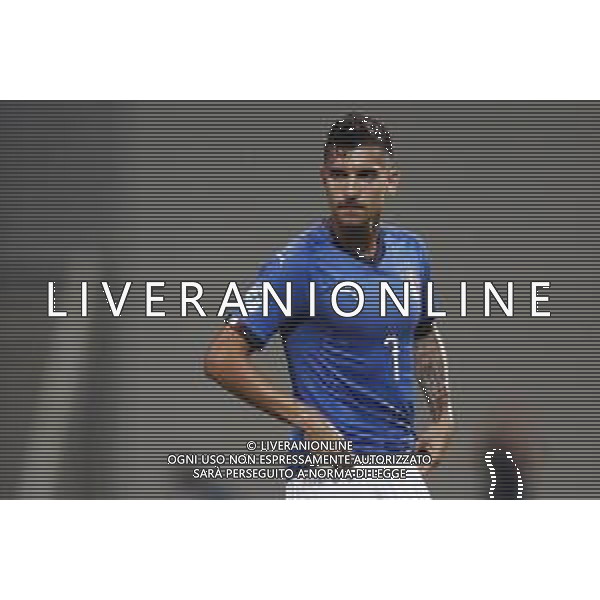 UEFA - Campionato Europeo Under 21 Italia 2019 gruppo A 22/06/2019 Belgio - Italia nella foto: Pellegrini Lorenzo (Italia) ©Claudio Zamagni/Agenzia Aldo Liverani Pellegrini Lorenzo (Italia) during UEFA Championship Under 21 Italy 2019 group A match between Belgium and Italy at Reggio-Emilia Mapei Stadium on June 22 2019. photo credit by Claudio Zamagni/Aldo Liverani Photo Agency