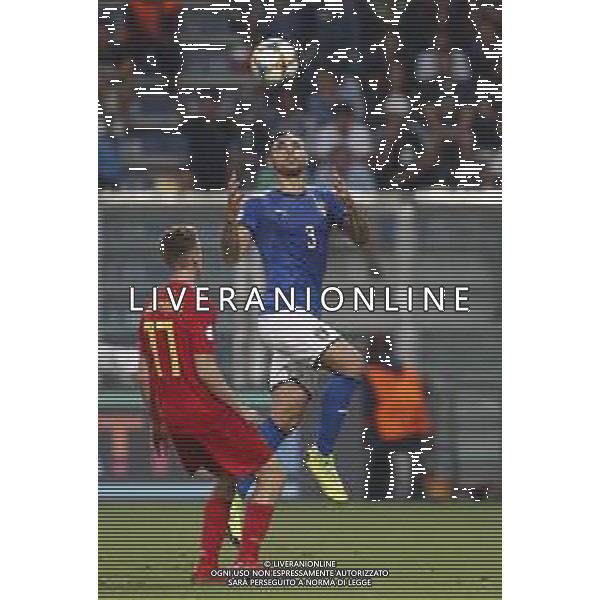 UEFA - Campionato Europeo Under 21 Italia 2019 gruppo A 22/06/2019 Belgio - Italia nella foto: Pezzella Giuseppe (Italia) ©Claudio Zamagni/Agenzia Aldo Liverani Pezzella Giuseppe (Italia) during UEFA Championship Under 21 Italy 2019 group A match between Belgium and Italy at Reggio-Emilia Mapei Stadium on June 22 2019. photo credit by Claudio Zamagni/Aldo Liverani Photo Agency