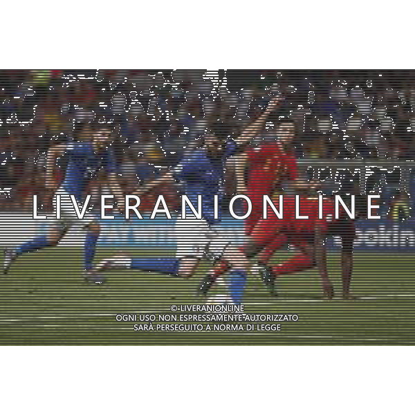UEFA - Campionato Europeo Under 21 Italia 2019 gruppo A 22/06/2019 Belgio - Italia nella foto: Cutrone Patrik (Italia) ©Claudio Zamagni/Agenzia Aldo Liverani Cutrone Patrik (Italia) during UEFA Championship Under 21 Italy 2019 group A match between Belgium and Italy at Reggio-Emilia Mapei Stadium on June 22 2019. photo credit by Claudio Zamagni/Aldo Liverani Photo Agency