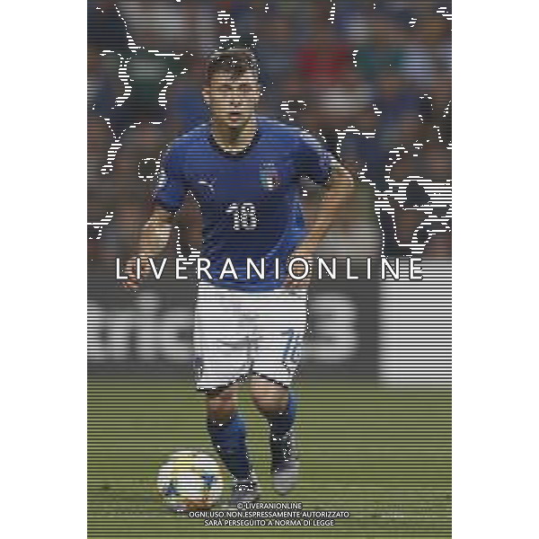UEFA - Campionato Europeo Under 21 Italia 2019 gruppo A 22/06/2019 Belgio - Italia nella foto: Barella Nicolo’ (Italia) ©Claudio Zamagni/Agenzia Aldo Liverani Barella Nicolo’ (Italia) during UEFA Championship Under 21 Italy 2019 group A match between Belgium and Italy at Reggio-Emilia Mapei Stadium on June 22 2019. photo credit by Claudio Zamagni/Aldo Liverani Photo Agency