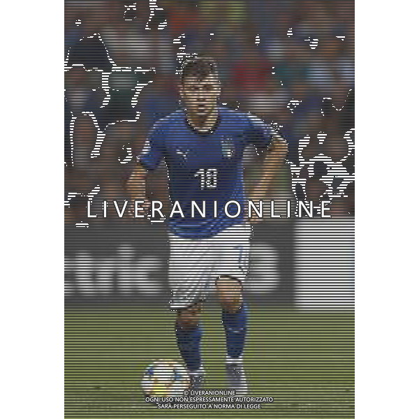 UEFA - Campionato Europeo Under 21 Italia 2019 gruppo A 22/06/2019 Belgio - Italia nella foto: Barella Nicolo’ (Italia) ©Claudio Zamagni/Agenzia Aldo Liverani Barella Nicolo’ (Italia) during UEFA Championship Under 21 Italy 2019 group A match between Belgium and Italy at Reggio-Emilia Mapei Stadium on June 22 2019. photo credit by Claudio Zamagni/Aldo Liverani Photo Agency