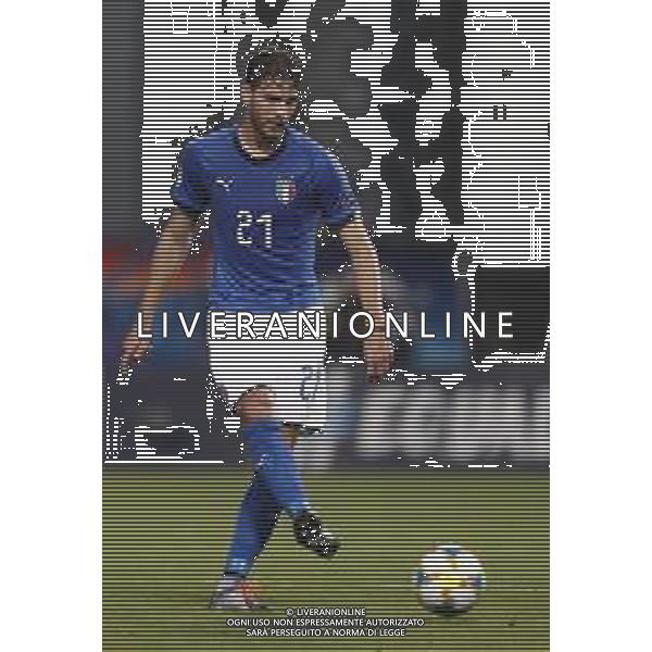 UEFA - Campionato Europeo Under 21 Italia 2019 gruppo A 22/06/2019 Belgio - Italia nella foto: Locatelli Manuel (Italia) ©Claudio Zamagni/Agenzia Aldo Liverani Locatelli Manuel (Italia) during UEFA Championship Under 21 Italy 2019 group A match between Belgium and Italy at Reggio-Emilia Mapei Stadium on June 22 2019. photo credit by Claudio Zamagni/Aldo Liverani Photo Agency