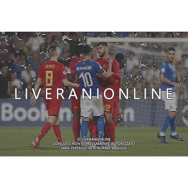 UEFA - Campionato Europeo Under 21 Italia 2019 gruppo A 22/06/2019 Belgio - Italia nella foto: Mandragora Rolando (Italia) Elias Cobbaut of Belgium Bryan Heynen of Belgium ©Claudio Zamagni/Agenzia Aldo Liverani Mandragora Rolando (Italia) Elias Cobbaut of Belgium Bryan Heynen of Belgium during UEFA Championship Under 21 Italy 2019 group A match between Belgium and Italy at Reggio-Emilia Mapei Stadium on June 22 2019. photo credit by Claudio Zamagni/Aldo Liverani Photo Agency