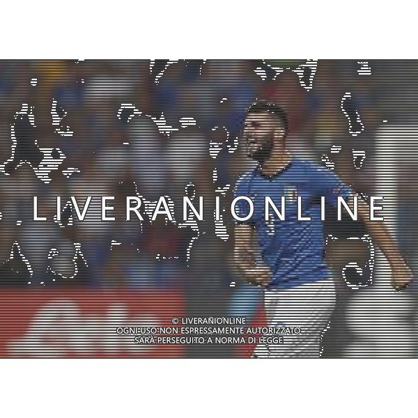 UEFA - Campionato Europeo Under 21 Italia 2019 gruppo A 22/06/2019 Belgio - Italia nella foto: Esultanza Cutrone Patrik (Italia) ©Claudio Zamagni/Agenzia Aldo Liverani Cutrone Patrik (Italia) celebrates after scoring a goal during UEFA Championship Under 21 Italy 2019 group A match between Belgium and Italy at Reggio-Emilia Mapei Stadium on June 22 2019. photo credit by Claudio Zamagni/Aldo Liverani Photo Agency