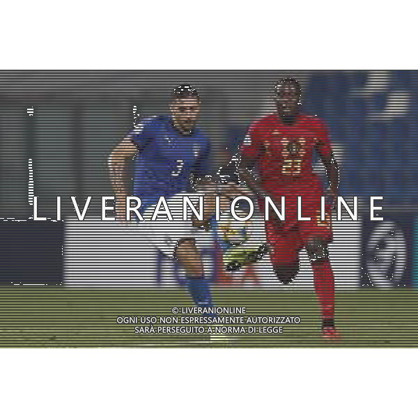 UEFA - Campionato Europeo Under 21 Italia 2019 gruppo A 22/06/2019 Belgio - Italia nella foto: Pezzella Giuseppe (Italia) Elias Cobbaut of Belgium ©Claudio Zamagni/Agenzia Aldo Liverani Pezzella Giuseppe (Italia) Elias Cobbaut of Belgium during UEFA Championship Under 21 Italy 2019 group A match between Belgium and Italy at Reggio-Emilia Mapei Stadium on June 22 2019. photo credit by Claudio Zamagni/Aldo Liverani Photo Agency