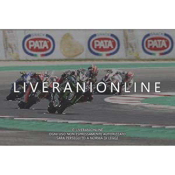 Campionato Mondiale Superbike Pata Riviera di Rimini 23/06/2019 nella foto: Jonathan Rea (Kawasaki ZX-10RR) Alvaro Bautista (Ducati Panigale R) ©Claudio Zamagni/Agenzia Aldo Liverani Jonathan Rea (Kawasaki ZX-10RR) Alvaro Bautista (Ducati Panigale R) during Superbike World Championship Pata Riviera di Rimini Round at Misano World Circuit Marco Simoncelli on June 23 2019. photo credit by Claudio Zamagni/Aldo Liverani Photo Agency