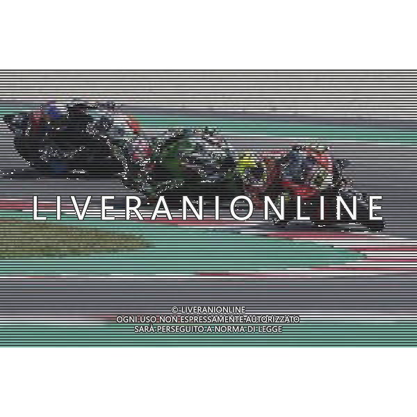 Campionato Mondiale Superbike Pata Riviera di Rimini 23/06/2019 Gara 2 nella foto: Alvaro Bautista (Ducati Panigale R) Leon Haslam (Kawasaki ZX-10RR) Toprak Razgatlioglu (Kawasaki ZX-10RR) ©Claudio Zamagni/Agenzia Aldo Liverani Alvaro Bautista (Ducati Panigale R) Leon Haslam (Kawasaki ZX-10RR) Toprak Razgatlioglu (Kawasaki ZX-10RR) during Race 2 Superbike World Championship Pata Riviera di Rimini Round at Misano World Circuit Marco Simoncelli on June 23 2019. photo credit by Claudio Zamagni/Aldo Liverani Photo Agency