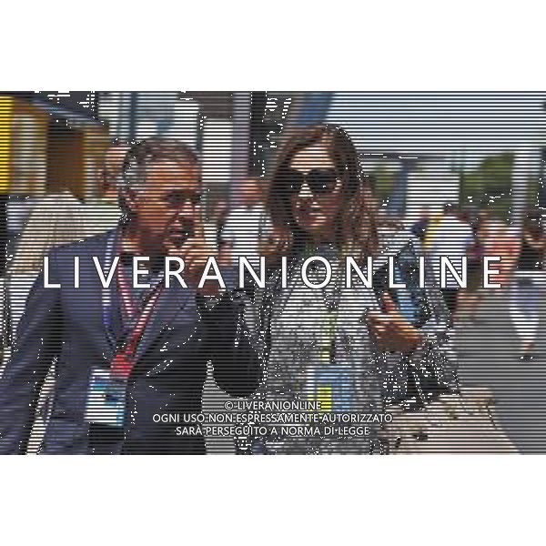 (L to R): Jean Alesi (FRA) with Slavica Ecclestone (CRO). 23.06.2019. Formula 1 World Championship, Rd 8, French Grand Prix, Paul Ricard, France, Race Day. AG ALDO LIVERANI SAS-ONLY ITALY