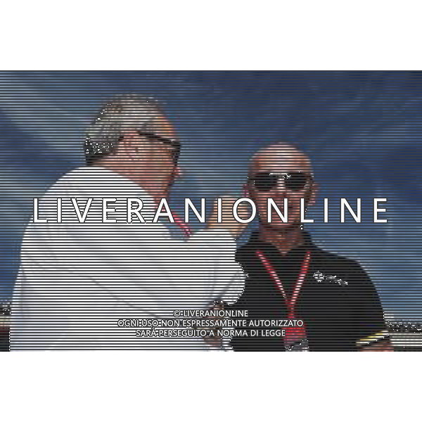 (L to R): Jerome Stoll (FRA) Renault Sport F1 President with Thierry Bollore (FRA) Renault Chief Competitive Officer on the grid. 23.06.2019. Formula 1 World Championship, Rd 8, French Grand Prix, Paul Ricard, France, Race Day. AG ALDO LIVERANI SAS-ONLY ITALY