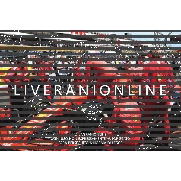 Sebastian Vettel (GER) Ferrari SF90 on the grid. 23.06.2019. Formula 1 World Championship, Rd 8, French Grand Prix, Paul Ricard, France, Race Day. AG ALDO LIVERANI SAS-ONLY ITALY