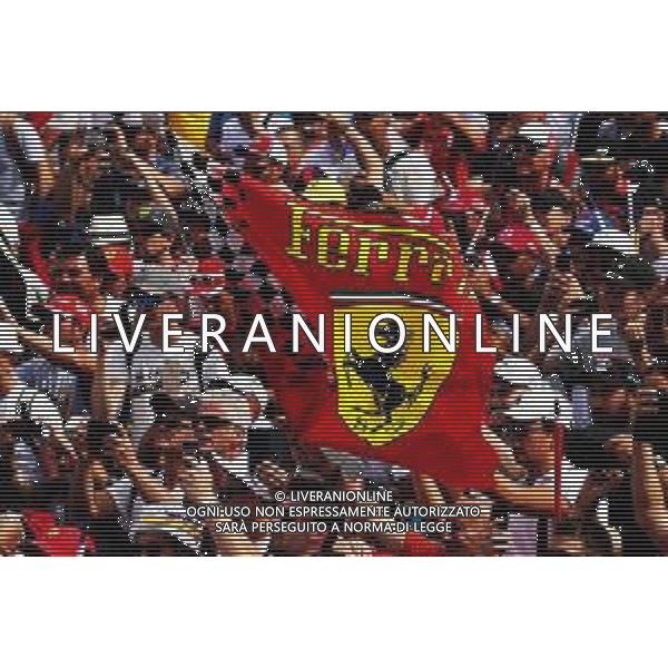 Ferrari flag with fans at the podium. 23.06.2019. Formula 1 World Championship, Rd 8, French Grand Prix, Paul Ricard, France, Race Day. AG ALDO LIVERANI SAS-ONLY ITALY