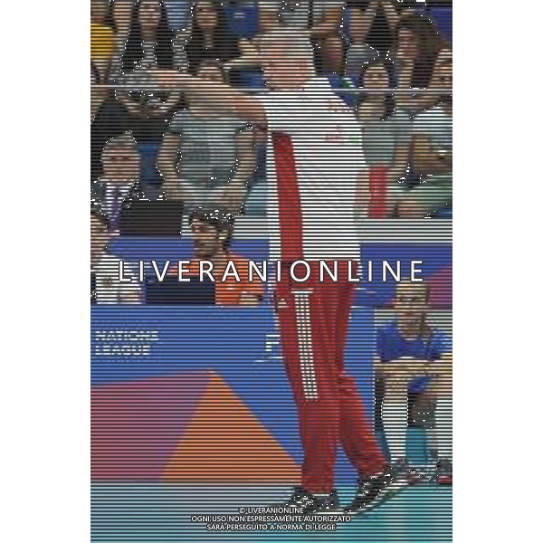 Milano 23-06-2019 Palalido Volleyball Nations League - girone 14 day 3 Italia vs Polonia nella foto Vital Heynen allenatore Polonia foto Roberto Garavaglia - ag. Aldo Liverani sas