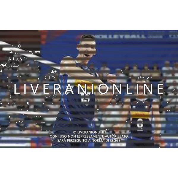 Milano 23-06-2019 Palalido Volleyball Nations League - girone 14 day 3 Italia vs Polonia nella foto Roberto Russo (Italia) e sulla DX Simone Giannelli (Italia) foto Roberto Garavaglia - ag. Aldo Liverani sas