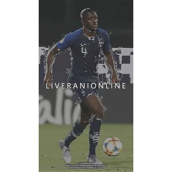 UEFA - Campionato Europeo Under 21 Italia 2019 gruppo C 21/06/2019 Francia - Croazia nella foto: Konate’ Ibrahima(France) ©Claudio Zamagni/Agenzia Aldo Liverani Konate’ Ibrahima(France) during UEFA Championship Under 21 Italy 2019 group C match between France and Croatia at San Marino Olympic Stadium on June 21 2019. photo credit by Claudio Zamagni/Aldo Liverani Photo Agency