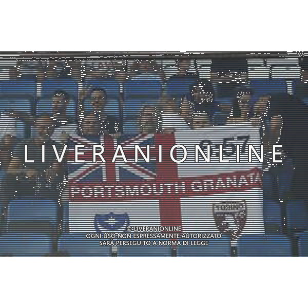 UEFA - Campionato Europeo Under 21 Italia 2019 gruppo C 24/06/2019 Croazia - Inghilterra nella foto: Tifosi dell’Inghilterra ©Claudio Zamagni/Agenzia Aldo Liverani Supporters of England during UEFA Championship Under 21 Italy 2019 group C match between Croatia and England at San Marino Olympic Stadium on June 24 2019. photo credit by Claudio Zamagni/Aldo Liverani Photo Agency