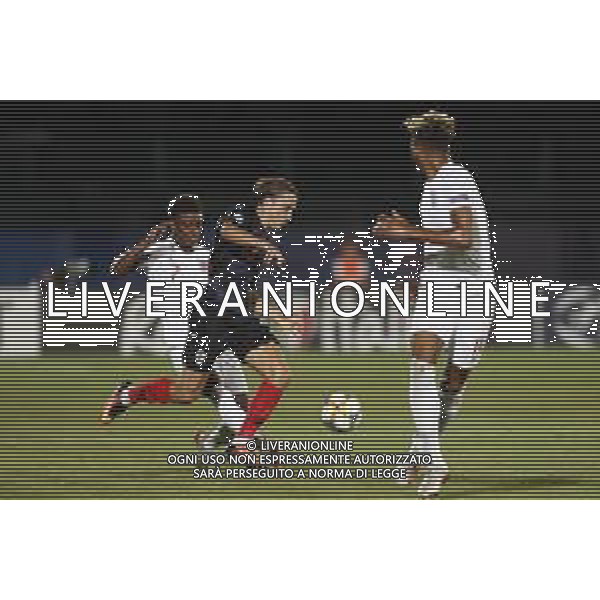 UEFA - Campionato Europeo Under 21 Italia 2019 gruppo C 24/06/2019 Croazia - Inghilterra nella foto: Majer Lovro (Croatia U21) Gray Demarai(England) Kelly Lloyd(England) ©Claudio Zamagni/Agenzia Aldo Liverani Majer Lovro (Croatia U21) Gray Demarai(England) Kelly Lloyd(England) during UEFA Championship Under 21 Italy 2019 group C match between Croatia and England at San Marino Olympic Stadium on June 24 2019. photo credit by Claudio Zamagni/Aldo Liverani Photo Agency / AGENZIA ALDO LIVERANI SAS