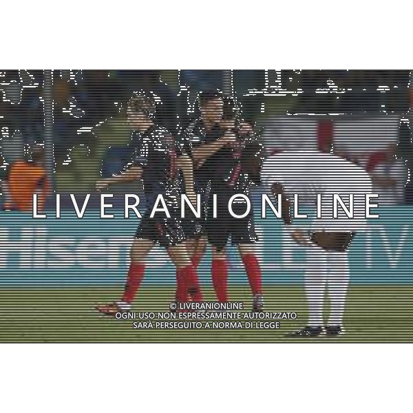 UEFA - Campionato Europeo Under 21 Italia 2019 gruppo C 24/06/2019 Croazia - Inghilterra nella foto: Esultanza croazia dopo il gol di Josip Brekalo ©Claudio Zamagni/Agenzia Aldo Liverani croatia celebrates after scoring a goal during UEFA Championship Under 21 Italy 2019 group C match between Croatia and England at San Marino Olympic Stadium on June 24 2019. photo credit by Claudio Zamagni/Aldo Liverani Photo Agency / AGENZIA ALDO LIVERANI SAS